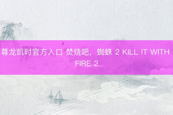 尊龙凯时官方入口 焚烧吧，蜘蛛 2 KILL IT WITH FIRE 2