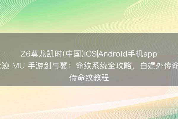 Z6尊龙凯时(中国)IOS|Android手机app下载 遗迹 MU 手游剑与翼：命纹系统全攻略，白嫖外传命纹教程