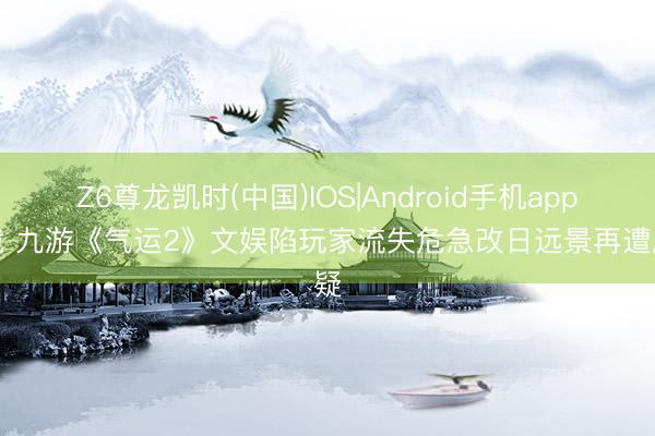 Z6尊龙凯时(中国)IOS|Android手机app下载 九游《气运2》文娱陷玩家流失危急改日远景再遭质疑