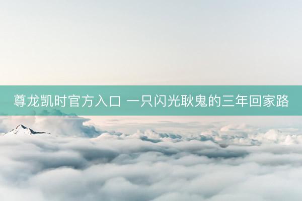 尊龙凯时官方入口 一只闪光耿鬼的三年回家路