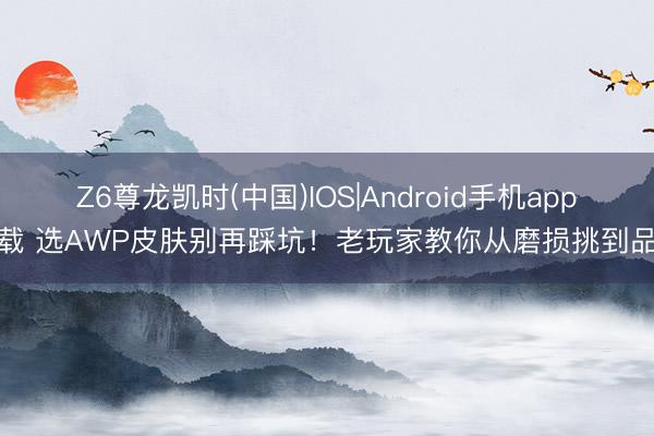 Z6尊龙凯时(中国)IOS|Android手机app下载 选AWP皮肤别再踩坑！老玩家教你从磨损挑到品性