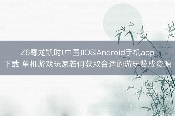 Z6尊龙凯时(中国)IOS|Android手机app下载 单机游戏玩家若何获取合适的游玩赞成资源