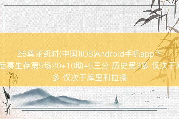 Z6尊龙凯时(中国)IOS|Android手机app下载 哈登季后赛生存第5场20+10助+5三分 历史第3多 仅次于库里利拉德