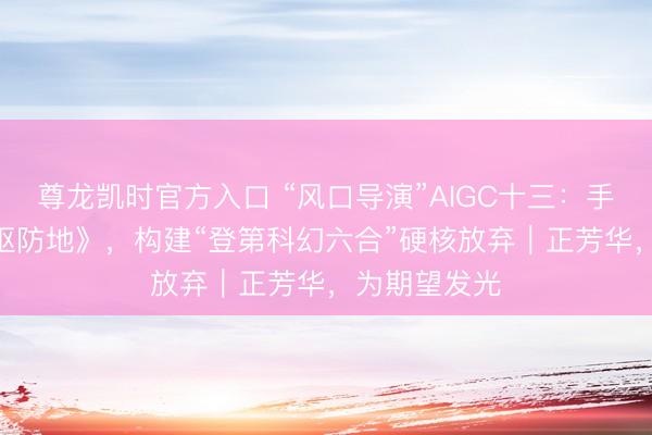 尊龙凯时官方入口 “风口导演”AIGC十三：手搓AI剧《天枢防地》，构建“登第科幻六合”硬核放弃｜正芳华，为期望发光