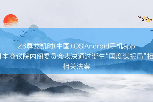 Z6尊龙凯时(中国)IOS|Android手机app下载 日本商议院内阁委员会表决通过诞生“国度谍报局”相关法案