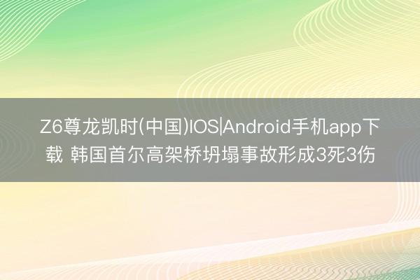 Z6尊龙凯时(中国)IOS|Android手机app下载 韩国首尔高架桥坍塌事故形成3死3伤