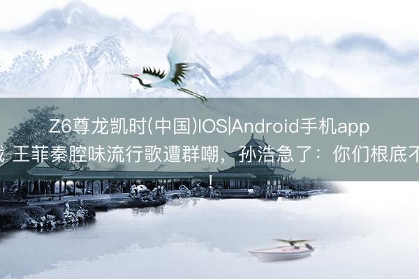 Z6尊龙凯时(中国)IOS|Android手机app下载 王菲秦腔味流行歌遭群嘲，孙浩急了：你们根底不懂！